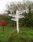 CHAWLEIGH WEEK Cross Fingerpost